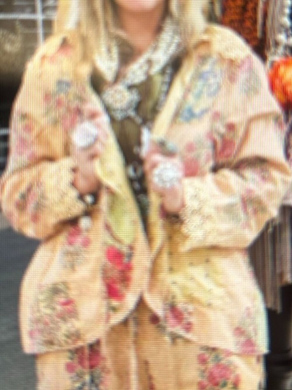 A Rare Bird Dahlia Reversible Lace Floral Stripe Crochet Patchwork Jacket NWT